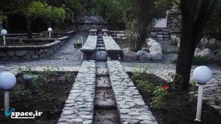 نمای محوطه اقامتگاه بوم گردی هفت چشمه - جیرفت - روستای دلفارد